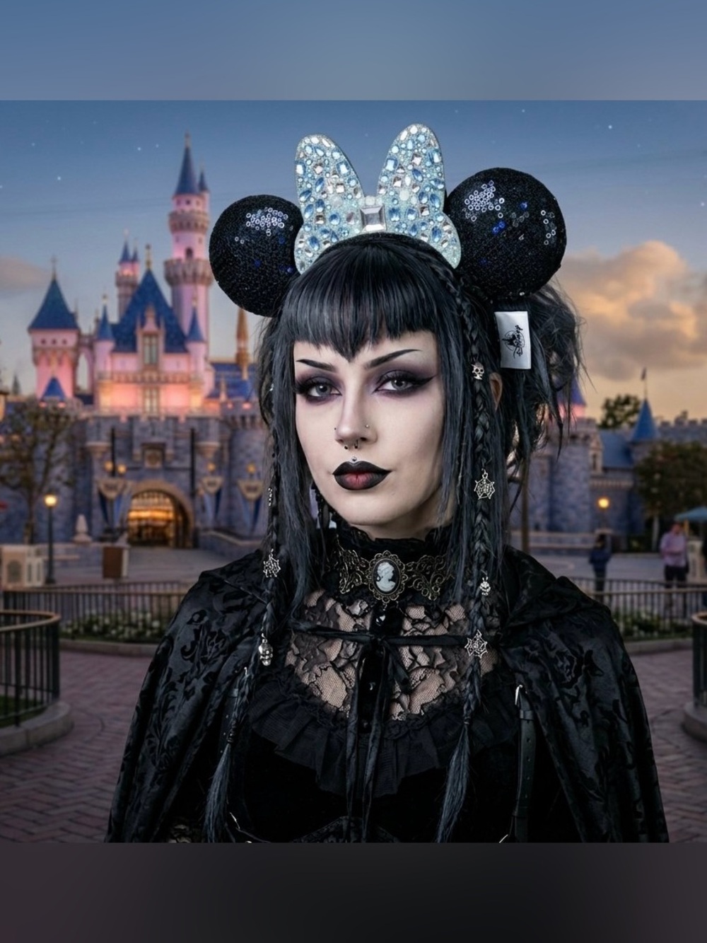 Disneyland 60th Anniversary Diamond Celebration Minnie Mouse Ears Headband